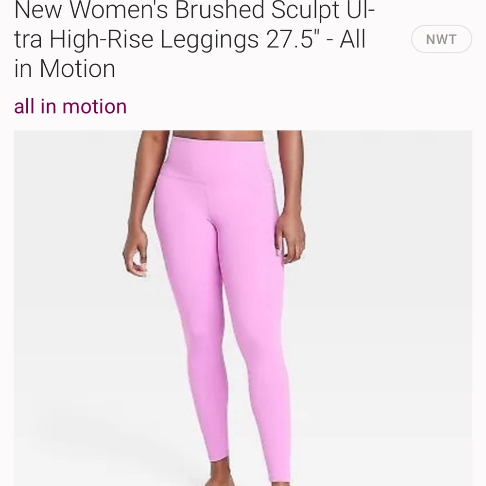 New Women's Brushed Sculpt Ultra High-Rise Leggings - All in Motion medium - Picture 11 of 12